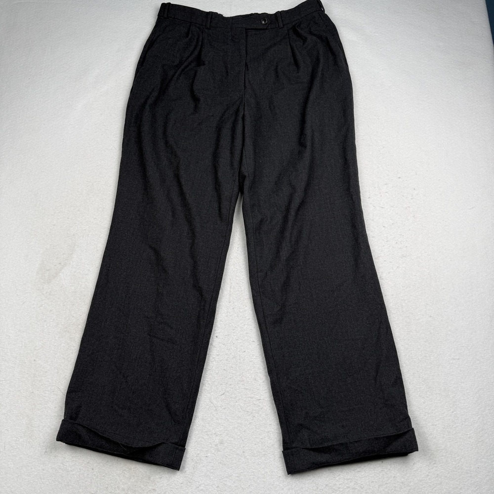 Brioni Dress Pants Mens 32x29 Gray Pleated Cuffed Classic Fit Trousers Flannel